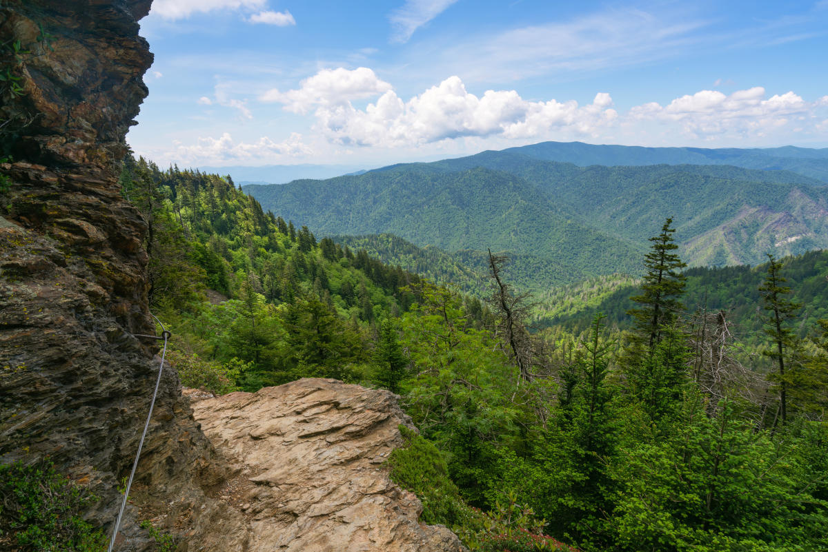 Views from Inspiration Point on Alum Cave Trail